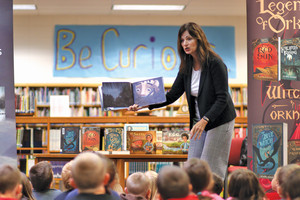 Reading in the school library